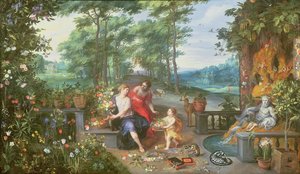Flora und Nymphen in einem Garten von Jan and Balen, Hendrik van Brueghel