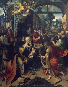 Geburt Jesu, zentrales Panel des Triptychons