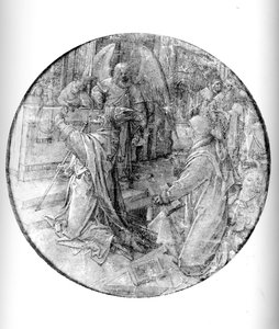 Heiliger Lukas der Evangelist und die Vision des heiligen Zacharias von Jan de Beer