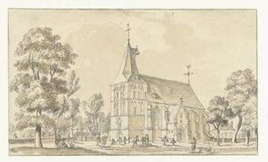 Die Kirche in Asperden, Deutschland von Jan de Beijer