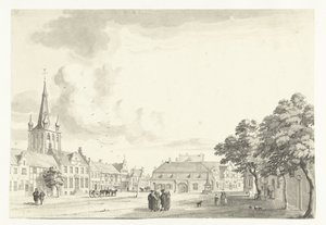 Ansicht des Marktes von Uerdingen