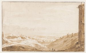 Hügelige Landschaft bei dem Namur-Tor von Brüssel