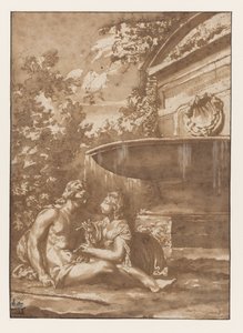 Idylle bei einem Brunnen
