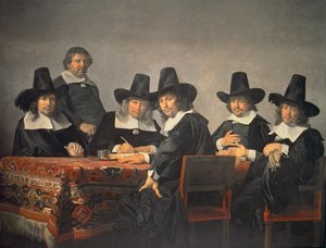 Die Verwalter des Waisenhauses von Haarlem von Jan de Bray