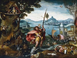 St. Christophorus überquert den Fluss, 1506-ca. 1527