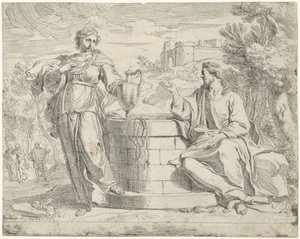 Christus und die Samariterin von Jan de Pape (rejected attribution)
