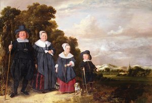 Gruppenporträt einer Familie von Jan or Johannes Hals