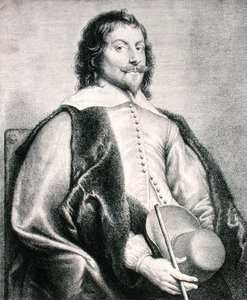 Nicolas Lanier (geb. 1588) graviert von Lucas Vostermans von Jan the Elder (after) Lievens