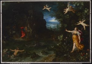 Allegorie des Lebens oder Der Traum von Raphael von Jan the Elder Brueghel