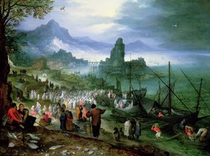 Christus predigt am See Genezareth