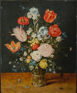 Blumen in einem Glasbecher, nach 1608