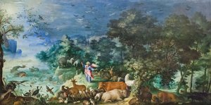 Landschaft mit der Erschaffung der Tiere