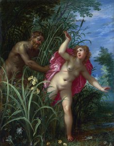 Pan verfolgt Syrinx von Jan the Elder Brueghel