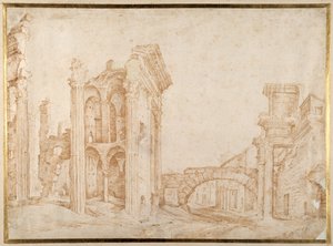 Ruinen des antiken Forums von Nerva, Rom (