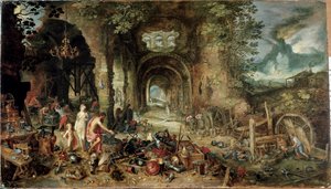 Die vier Elemente: Allegorie des Feuers von Jan the Elder Brueghel