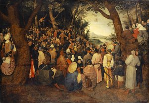 Die Predigt des Heiligen Johannes des Täufers, ca. 1598 von Jan the Elder Brueghel