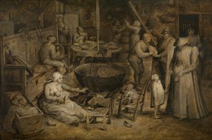 Besuch bei den Bauern von Jan the Elder Brueghel