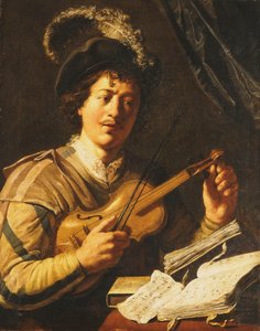 Ein junger Mann stimmt eine Violine, ca. 1623-5 von Jan the Elder Lievens