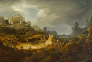 Fantastische Landschaft, ca. 1643-1645 von Jan the Elder Lievens
