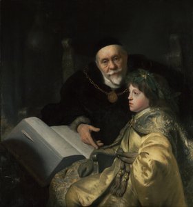 Prinz Karl Ludwig von der Pfalz mit seinem Tutor Wolrad von Plessen