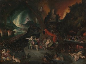 Aeneas und die Sibylle in der Unterwelt