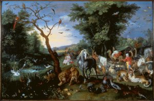 Der Einzug der Tiere in die Arche Noah von Jan the Younger Brueghel