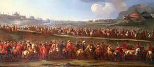 Eine türkische Karawane vor Konstantinopel von Jan van (attr. to) Huchtenburgh