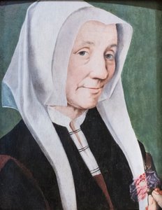 Porträt einer alten Frau, bekannt als Luthers Frau von Jan van (studio of) Scorel
