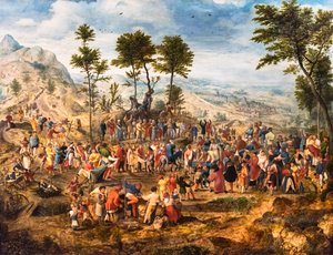 Der Einzug Christi in Jerusalem, ca. 1540 von Jan van Amstel