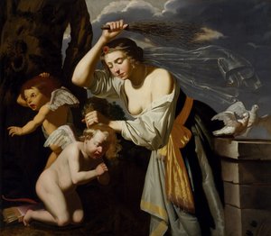 Venus züchtigt Amor, 1628