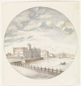 Ansicht des Stadtschlosses von Berlin von der Flussseite