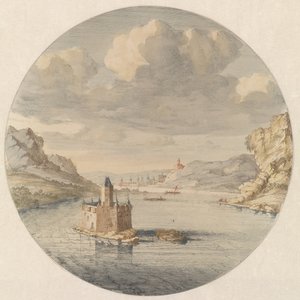 Ansicht der Burg Pfalzgrafenstein bei Kaub von Jan van Call (I)