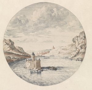 Ansicht der Burg Pfalzgrafenstein bei Kaub von Jan van Call (I)