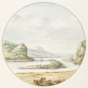 Ansicht des Rheins bei Hammerstein von Jan van Call (I)