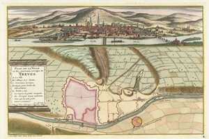 Stadtplan von Trier, 1704