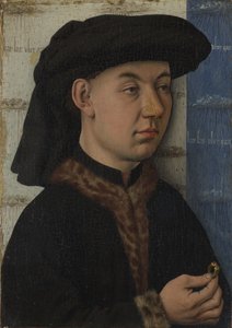Ein junger Mann, der einen Ring hält, ca. 1450 von Jan van Eyck
