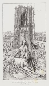 Heilige Barbara, 1437 von Jan van Eyck