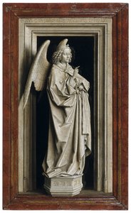 Der Verkündigungs-Diptychon, linkes Panel, 1434-1435