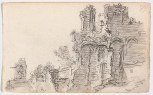 Eine romanische Ruine von Jan van Goyen
