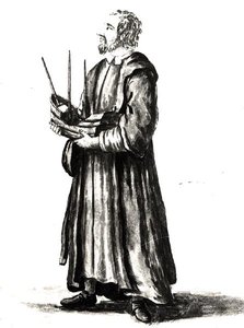 Ein Marinearchitekt im venezianischen Arsenal von Jan van Grevenbroeck