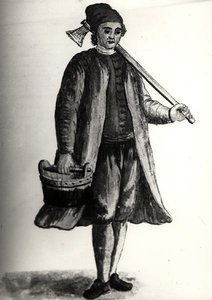 Ein Arbeiter aus dem venezianischen Arsenal von Jan van Grevenbroeck
