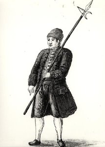 Ein Arbeiter aus dem venezianischen Arsenal von Jan van Grevenbroeck