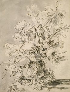Blumen in einer Urne von Jan van Huysum