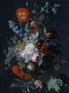 Stillleben mit Blumen und Früchten, ca. 1715 von Jan van Huysum