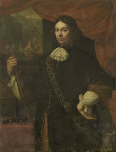 Porträt von Cornelis Jacobsz de Boer, Kapitän der Marine von Jan van Neck