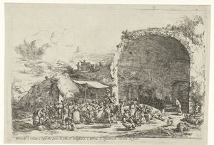 Feierlichkeiten bei den Ruinen der Grotte der Nymphe Egeria