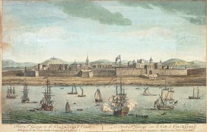 Fort Saint George an der Koromandelküste von Jan van Ryne