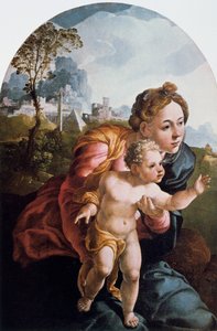 Die Jungfrau und das Kind, 16. Jahrhundert von Jan van Scorel