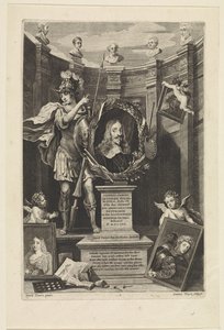 Porträt von Erzherzog Leopold Wilhelm von Österreich als Kunstsammler von Jan van Troyen