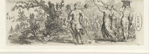 Tanzende Nymphen von Satyrn beobachtet von Jan van Vianen